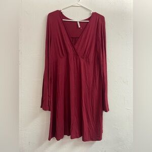 Beeson River - maroon dress